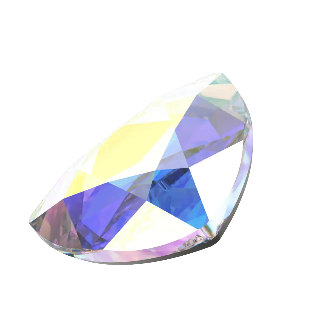 Serinity Hotfix Flat Back Crystals Trilliant (2472) Crystal AB - Bluestreak Crystals