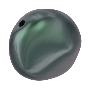 Swarovski Pearls Baroque Coin (5842) Crystal Iridescent Tahitian Look - Bluestreak Crystals