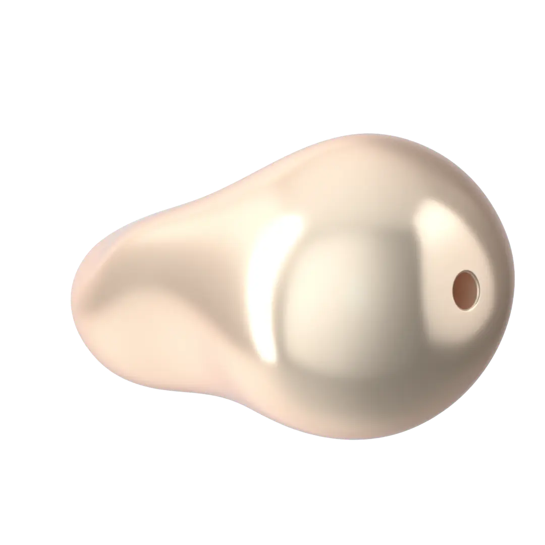 Serinity Pearls Baroque Drop (5843) Crystal Creamrose - Bluestreak Crystals