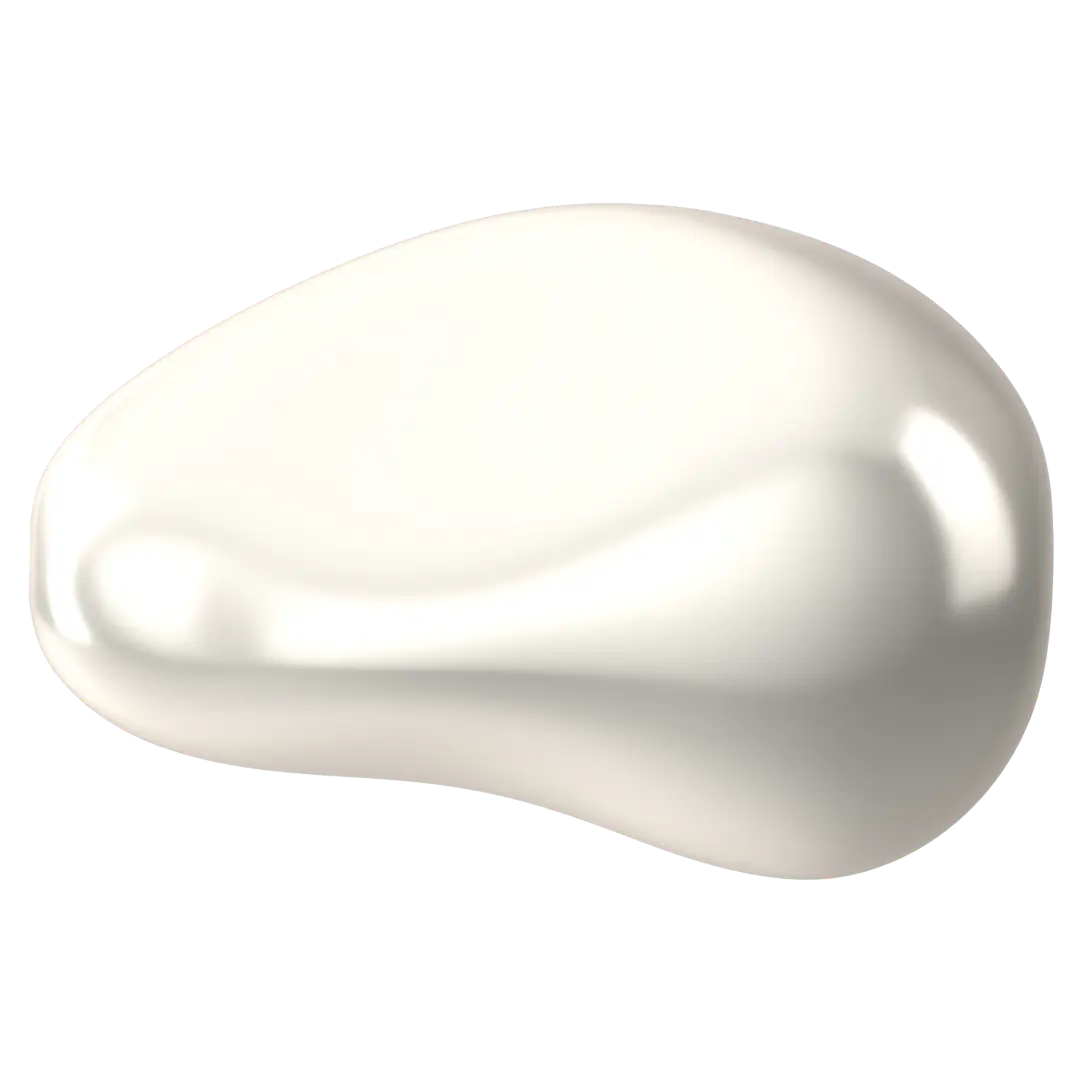 Serinity Pearls Baroque Drop (5843) Crystal White - Bluestreak Crystals