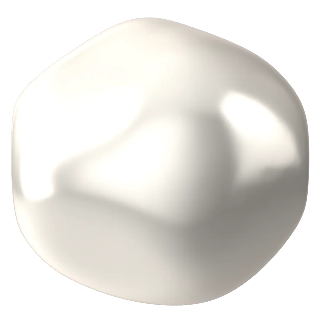 Swarovski Pearls Baroque Round (5841) Crystal White - Bluestreak Crystals