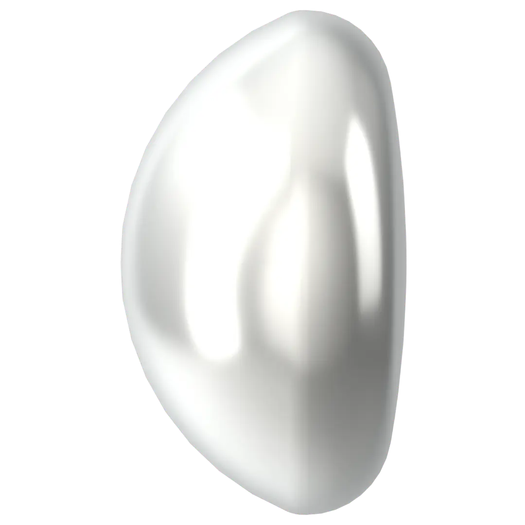 Serinity Pearls Cabochon (5817) Crystal Moonlight - Bluestreak Crystals