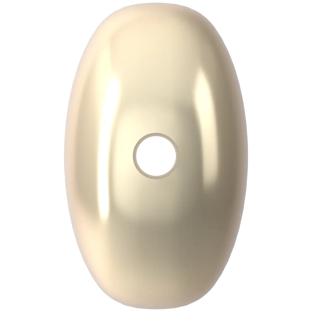 Serinity Pearls Coin (5860) Crystal Cream - Bluestreak Crystals