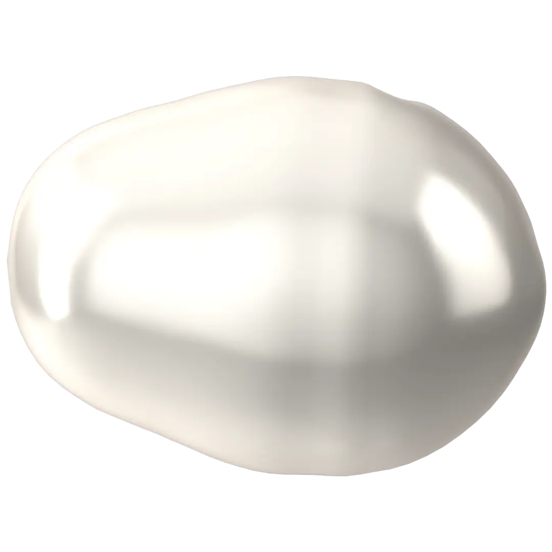 Serinity Pearls Pear (5821) Crystal White - Bluestreak Crystals