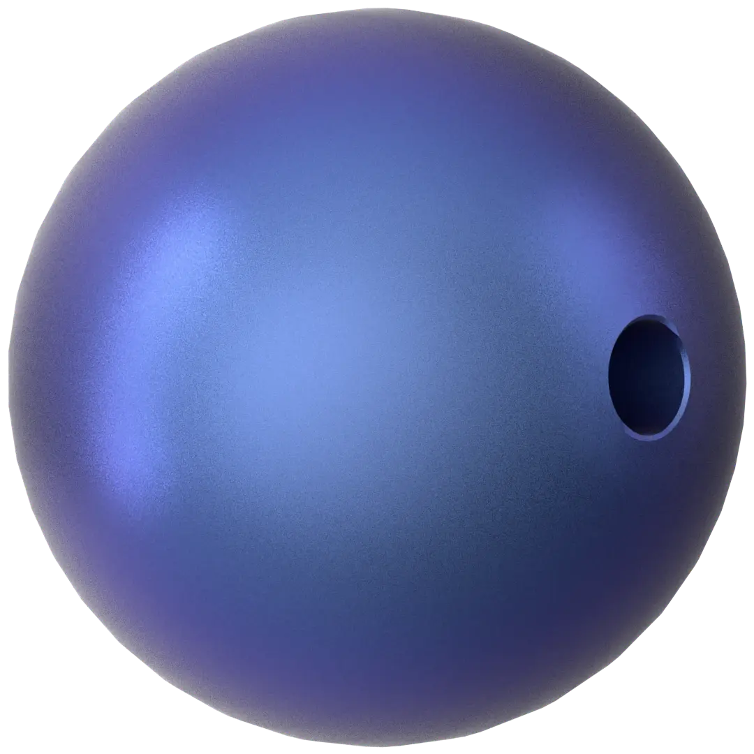Serinity Pearls Round (5810) Crystal Iridescent Dark Blue - Bluestreak Crystals