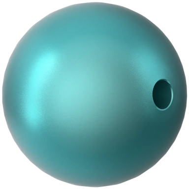 Swarovski Pearls Round (5810) Crystal Iridescent Dark Turquoise - Bluestreak Crystals