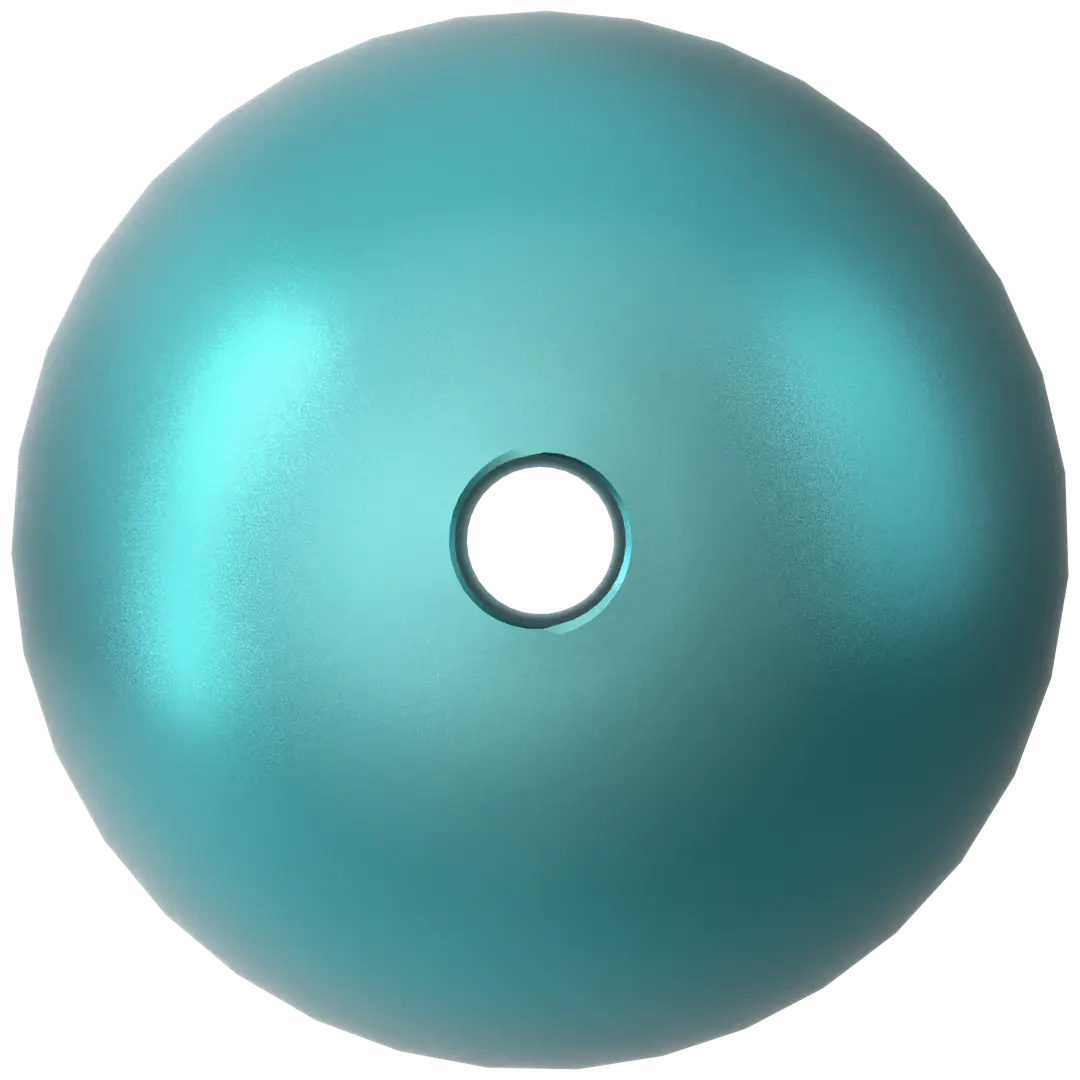 Swarovski Pearls Round (5810) Crystal Iridescent Dark Turquoise - Bluestreak Crystals