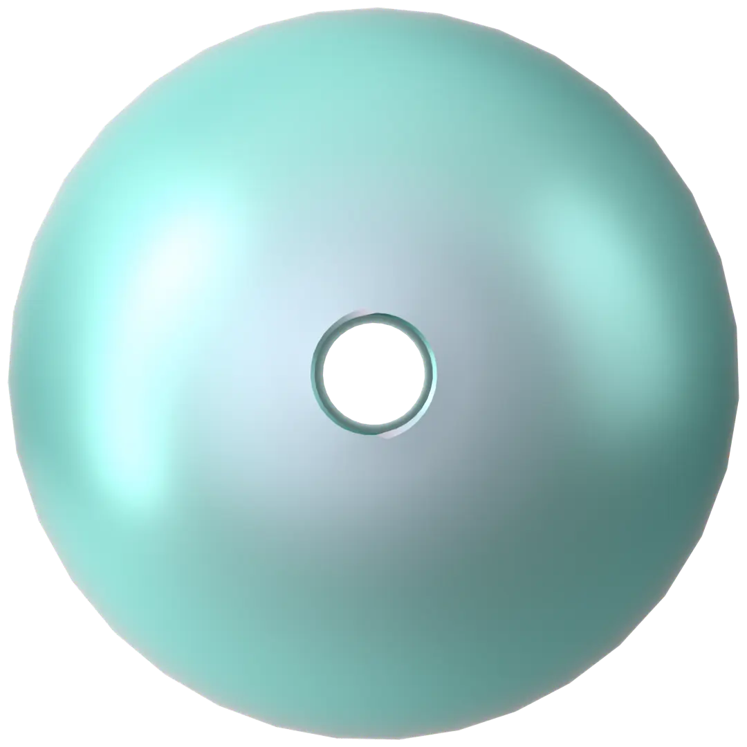 Swarovski Pearls Round (5810) Crystal Iridescent Light Turquoise - Bluestreak Crystals