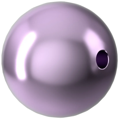Serinity Pearls Round (5810) Crystal Light Amethyst - Bluestreak Crystals