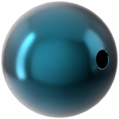 Serinity Pearls Round (5810) Crystal Petrol - Bluestreak Crystals