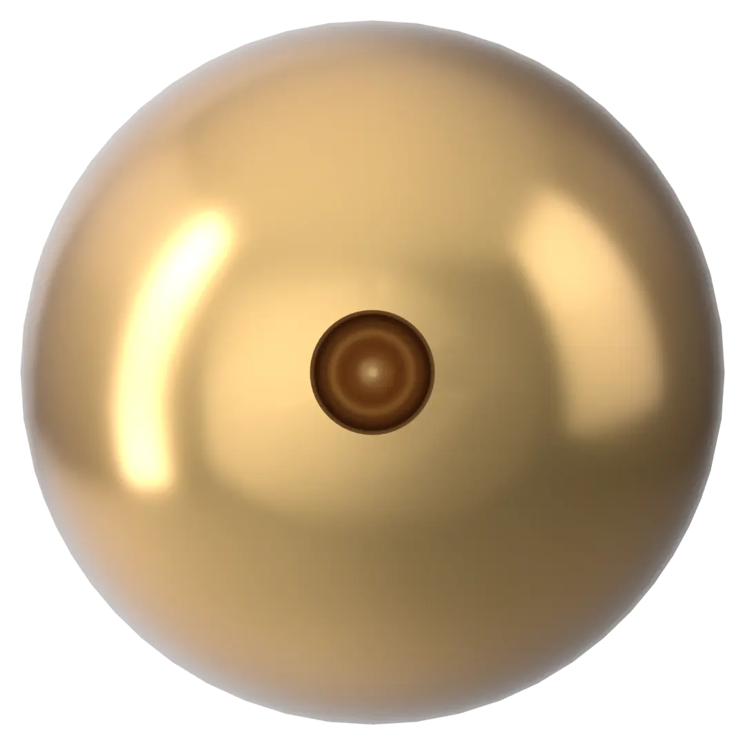 Serinity Pearls Round Half Drilled (5818) Crystal Bright Gold - Bluestreak Crystals