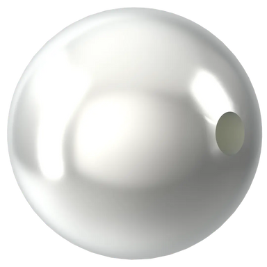 Serinity Pearls Round Half Drilled (5818) Crystal Moonlight - Bluestreak Crystals