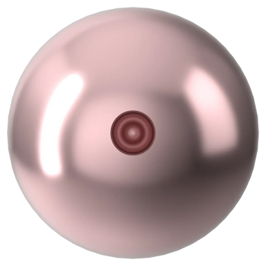 Serinity Pearls Round Half Drilled (5818) Crystal Vintage Rose - Bluestreak Crystals