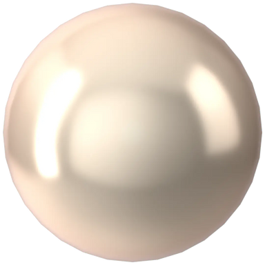 Serinity Pearls Round No Hole (5809) Crystal Creamrose - Bluestreak Crystals