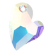 Serinity Pendants Asymmetrical Heart (6261) Crystal AB - Bluestreak Crystals