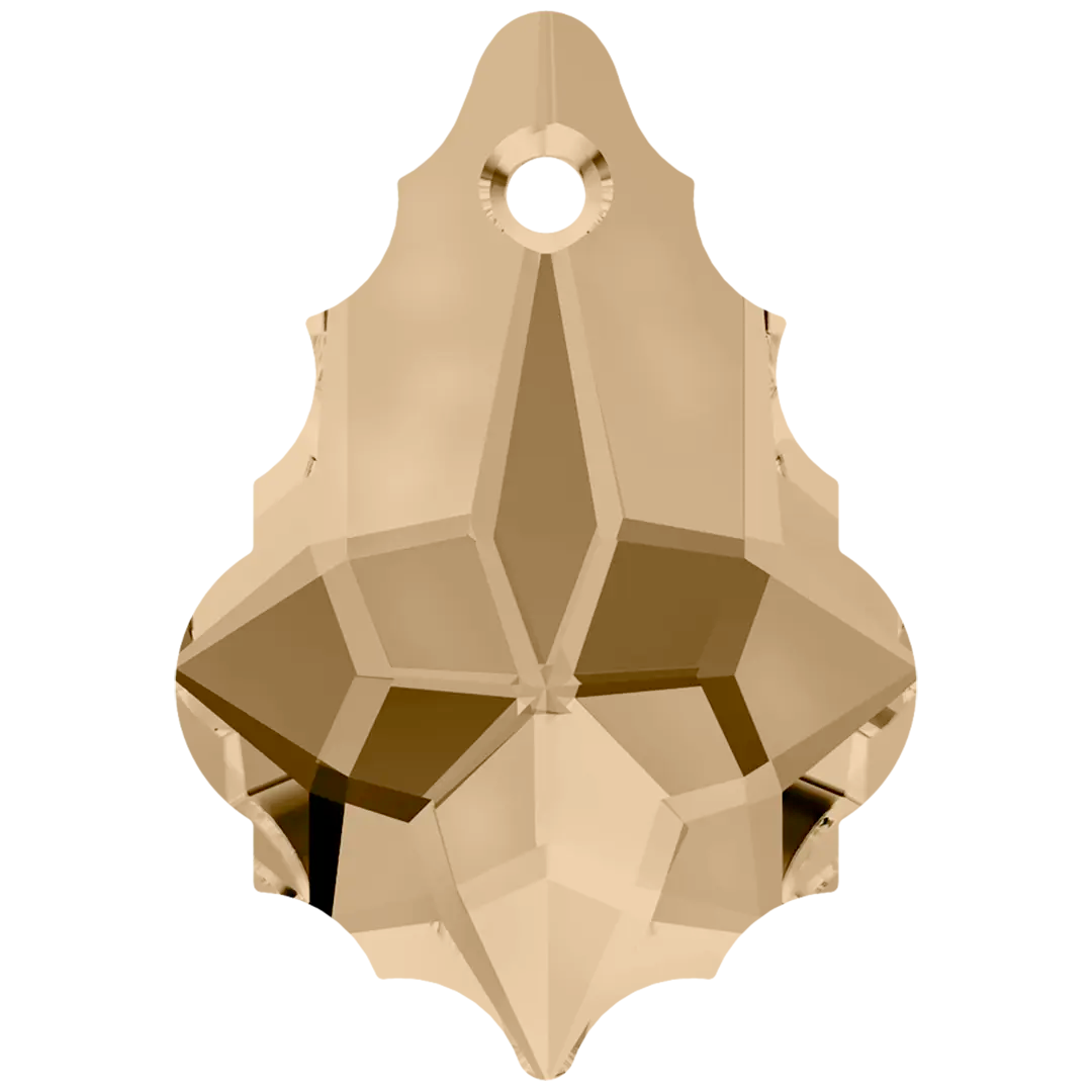 Serinity Pendants Baroque (6090) Crystal Golden Shadow - Bluestreak Crystals