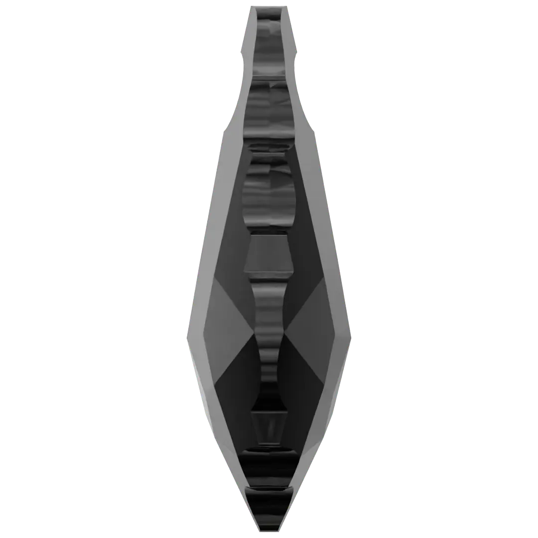 Serinity Pendants Baroque (6090) Jet - Bluestreak Crystals