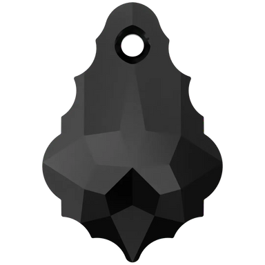 Serinity Pendants Baroque (6090) Jet - Bluestreak Crystals