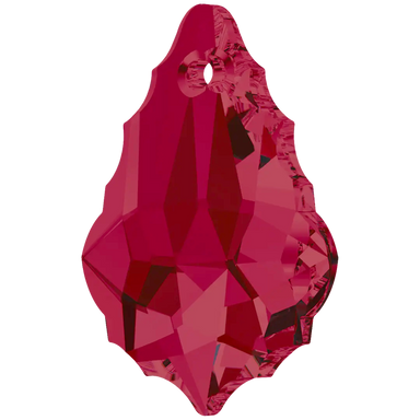 Serinity Pendants Baroque (6090) Ruby - Bluestreak Crystals