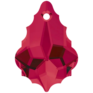 Serinity Pendants Baroque (6090) Ruby - Bluestreak Crystals