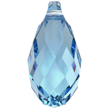 Serinity Pendants Briolette (6010) Aquamarine - Bluestreak Crystals