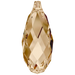 Serinity Pendants Briolette (6010) Crystal Golden Shadow - Bluestreak Crystals