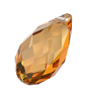 Serinity Pendants Briolette (6010) Dark Orange - Bluestreak Crystals