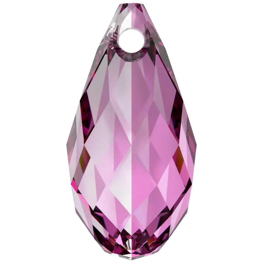 Serinity Pendants Briolette (6010) Dark Rose - Bluestreak Crystals