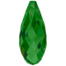 Serinity Pendants Briolette (6010) Fern Green - Bluestreak Crystals
