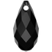 Serinity Pendants Briolette (6010) Jet - Bluestreak Crystals