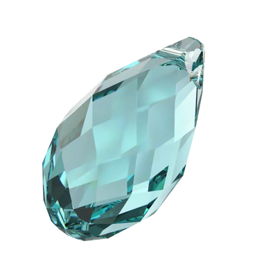 Serinity Pendants Briolette (6010) Light Turquoise - Bluestreak Crystals