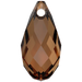 Serinity Pendants Briolette (6010) Smoked Amber - Bluestreak Crystals