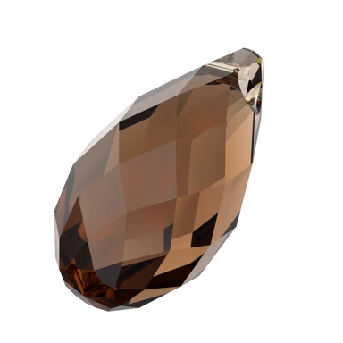 Serinity Pendants Briolette (6010) Smoked Topaz - Bluestreak Crystals