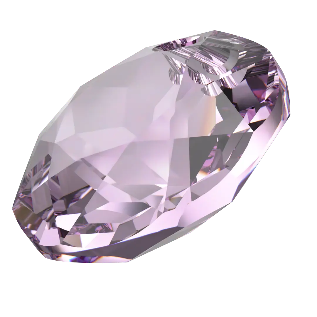 Serinity Pendants Classic Cut (6430) Light Amethyst - Bluestreak Crystals