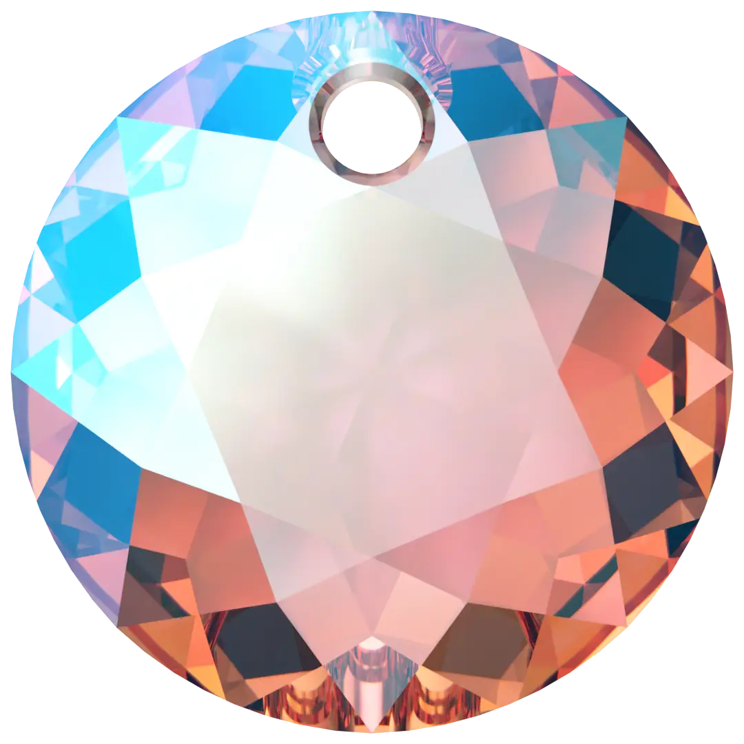 Serinity Pendants Classic Cut (6430) Light Rose Shimmer - Bluestreak Crystals