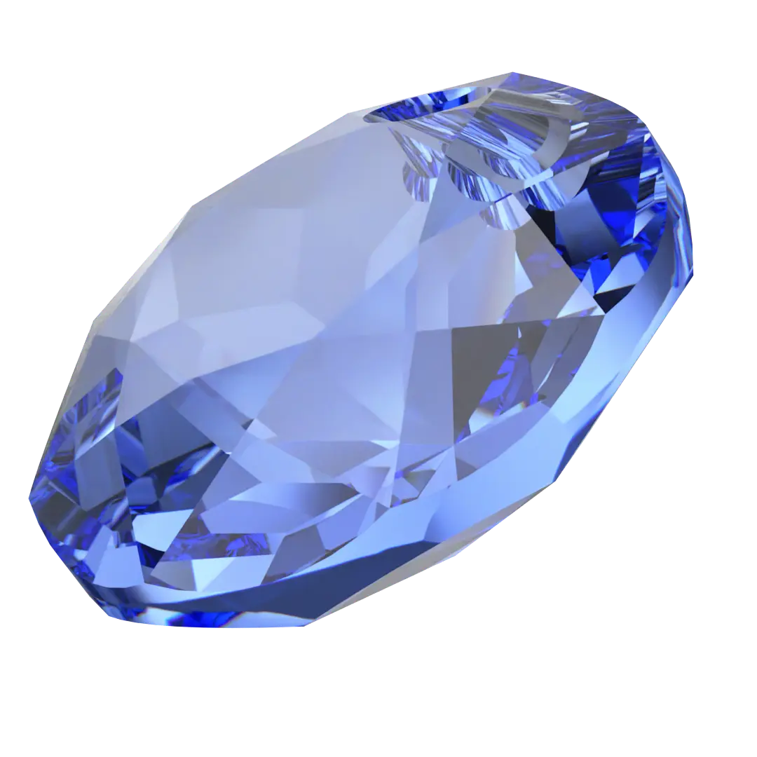Serinity Pendants Classic Cut (6430) Sapphire - Bluestreak Crystals