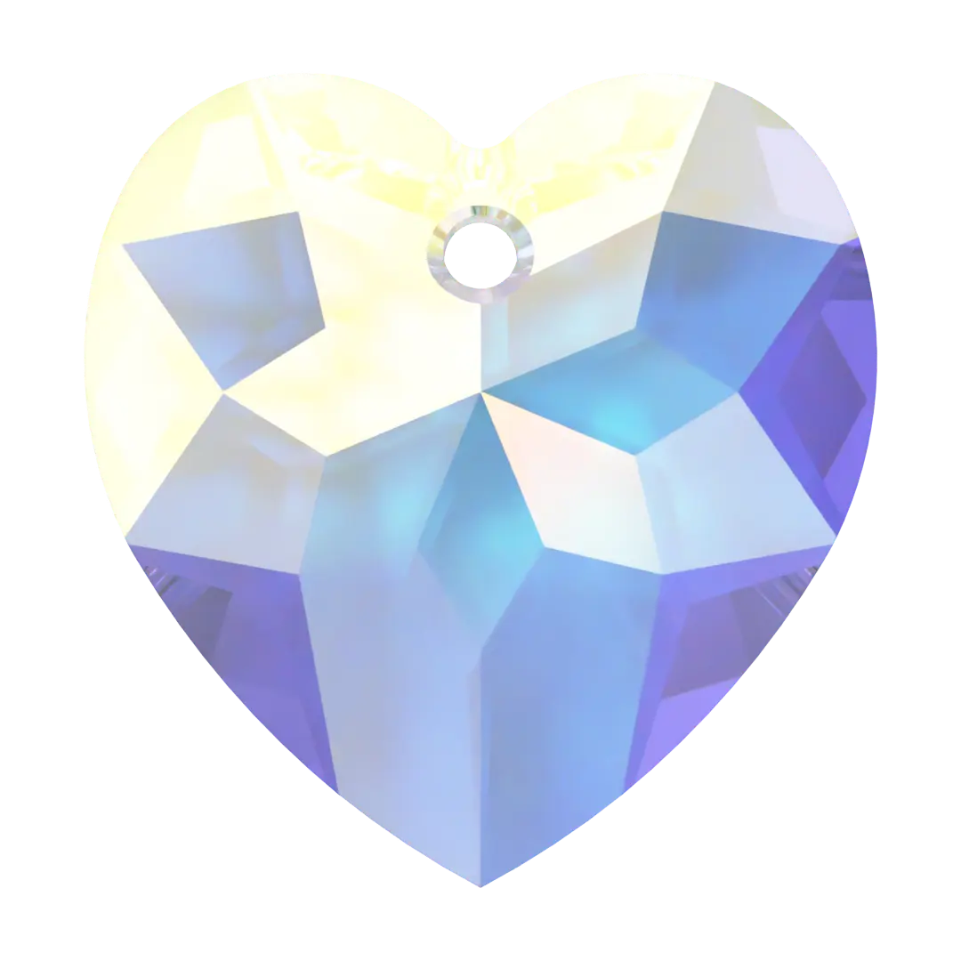 Serinity Pendants Classic Heart (6215) Crystal AB - Bluestreak Crystals