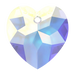 Serinity Pendants Classic Heart (6215) Crystal AB - Bluestreak Crystals