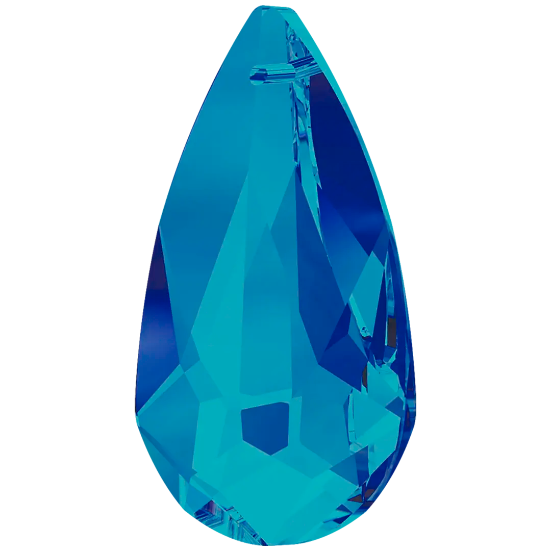 Serinity Pendants Elegant (6100) Crystal Bermuda Blue - Bluestreak Crystals