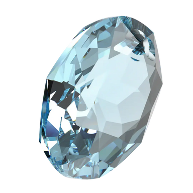 Swarovski Pendants Elliptic Cut (6438) Aquamarine - Bluestreak Crystals