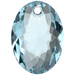 Swarovski Pendants Elliptic Cut (6438) Aquamarine - Bluestreak Crystals
