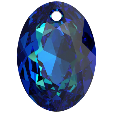 Serinity Pendants Elliptic Cut (6438) Crystal Bermuda Blue P - Bluestreak Crystals