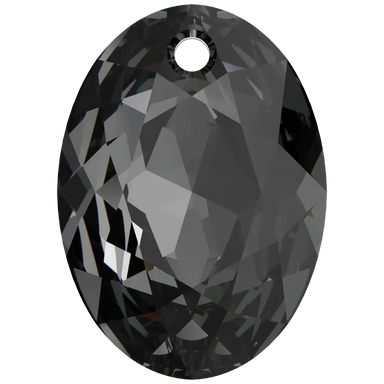 Serinity Pendants Elliptic Cut (6438) Crystal Silver Night - Bluestreak Crystals