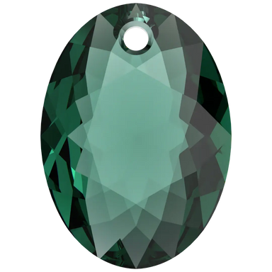Serinity Pendants Elliptic Cut (6438) Emerald - Bluestreak Crystals