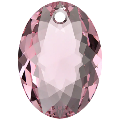 Serinity Pendants Elliptic Cut (6438) Light Rose - Bluestreak Crystals