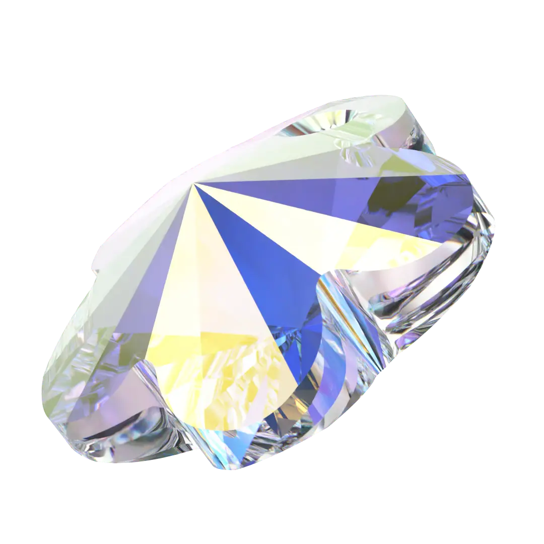 Serinity Pendants Flower (6744) Crystal AB - Bluestreak Crystals