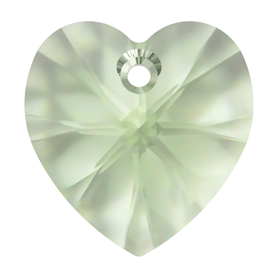 Serinity Pendants Heart (6228) Dark Peridot - Bluestreak Crystals