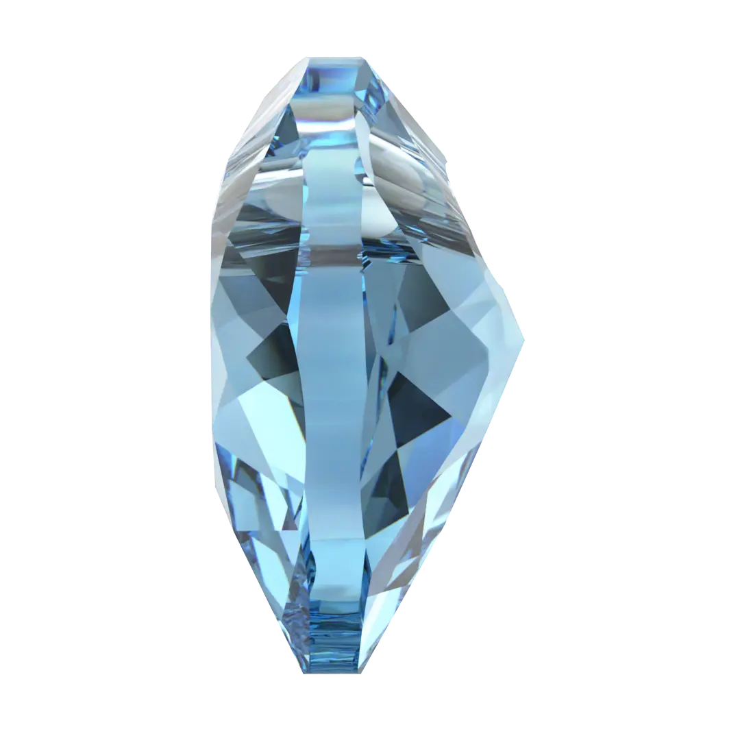 Serinity Pendants Heart Cut (6432) Aquamarine - Bluestreak Crystals