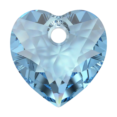 Serinity Pendants Heart Cut (6432) Aquamarine - Bluestreak Crystals