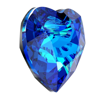 Serinity Pendants Heart Cut (6432) Crystal Bermuda Blue P - Bluestreak Crystals